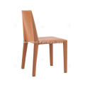 Italian minimalist saddle leather dining chairs